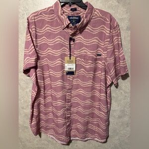 NWT Chubbies The Airwave (Resort Weave Friday Shirt) Large Mens Collared Printed
